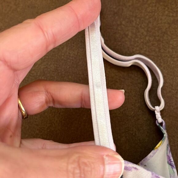 Victoria's Secret Women's Lined Demi Purple Floral Butterfly Bra Size 34C - Picture 3 of 7